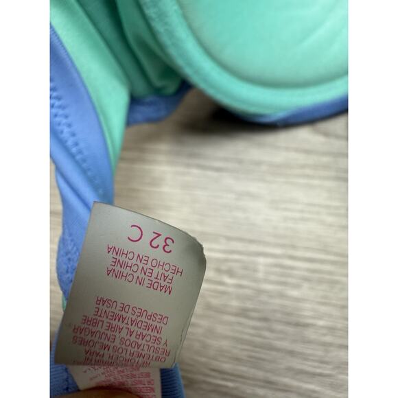 VICTORIAS SECRET WOMENS BLUE PADDED Bra 32C - Picture 3 of 3